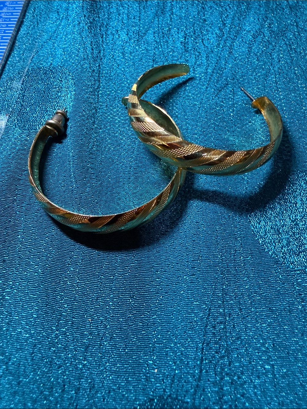 Gold-Tone Twisted Hoop Earrings - Women's Accessories